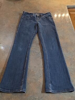 Cowgirl Tuff Dark Blue Flare Jeans